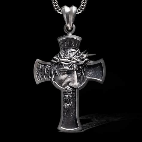 Collier crucifix jésus pendentif croix jésus christ pendentif