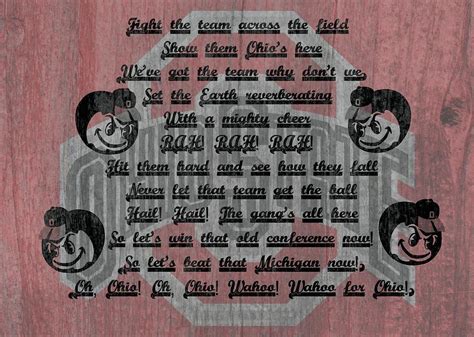 Ohio State Buckeyes Fight Song Digital Art by Dan Sproul