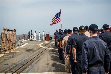 Sailors Aboard The Arleigh Burke Class Guided Missile Destroyer Uss Truxtun Ddg 103 Conduct