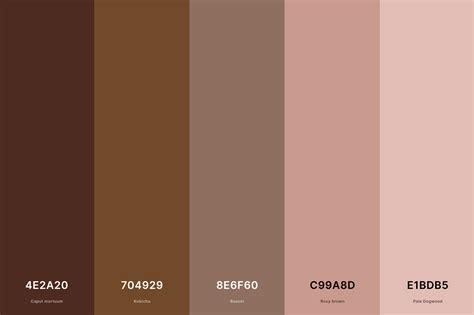 20 Brown Color Palettes With Names And Hex Codes Creativebooster