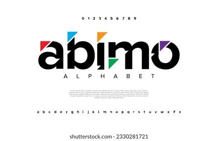 Abstract Digital Technology Logo Font Alphabet Stock Vector (Royalty Free) 2330281721 | Shutterstock