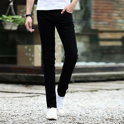 Men Jeans Zipper Fly Versatile Spring Autumn Slim Fit Straight Denim