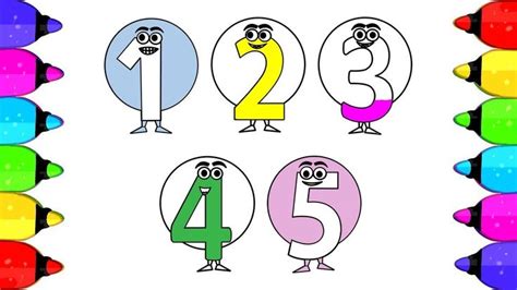 Learn Numbers For Kids Number Coloring Pages How To Learn Number