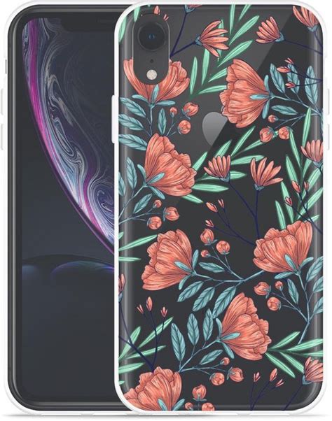 Geschikt Voor Apple Iphone Xr Hoesje Poppy Roses Designed By Cazy Bol