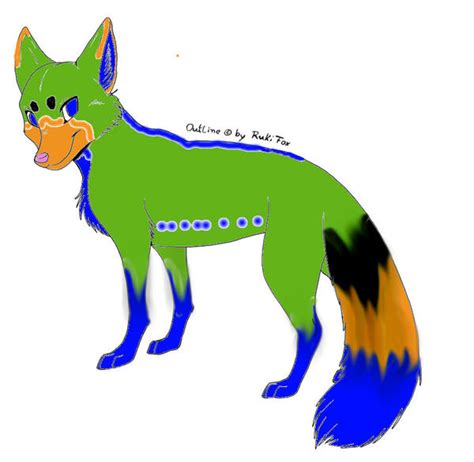 Free Fox Outlines 2011 By Rukifox D4b6qz7 By Tateanderson33 On Deviantart