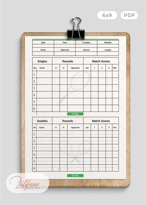 Printable Tennis Score Sheet Free Printables Coloring Pages And Cards
