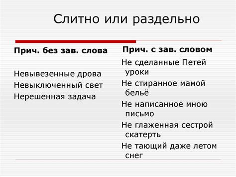 Слитное и раздельное написание "не" с причастиями. 7 класс ...