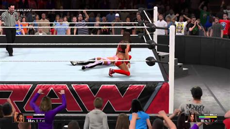 WWE 2K15 Cameron Vs Nikki Bella YouTube