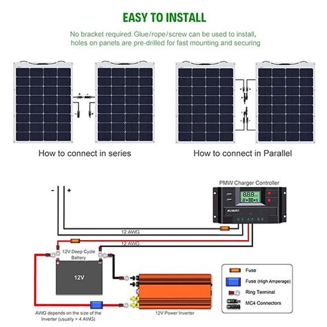 W Flexible Solar Panel Etfe Bendable Monocrystalline Cell For Rv