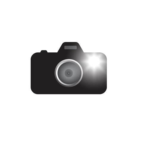 Camera Icon With Flash Dslr Camera Flash Icon Vector Vector