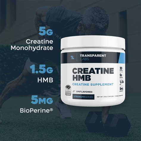 Transparent Labs Creatine Hmb Monohidrato De Creatina En Polvo Con