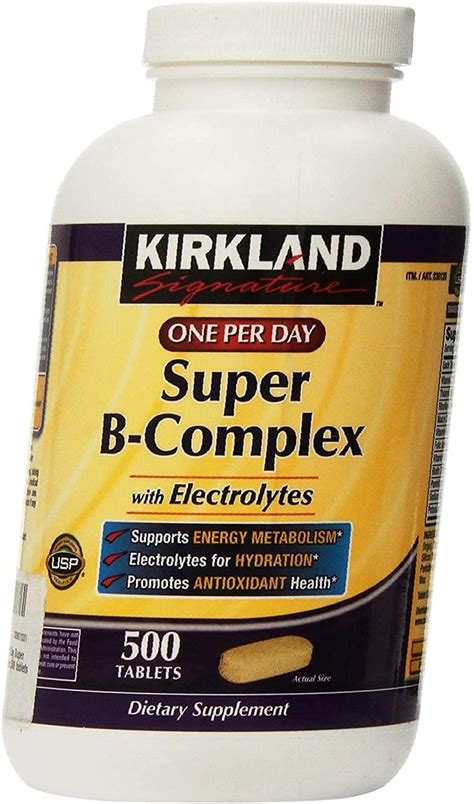 Buy Kirkland Signature Super B Complex With Electrolytes 500 S Online