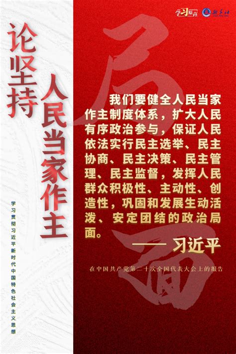 学习原声·聆听金句丨论坚持人民当家作主 新华网