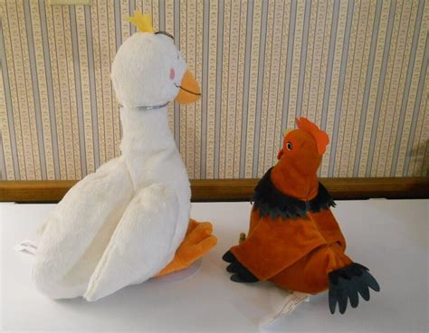 Ikea White Ankig Goose 13 And Orange Onskad Chicken Plush Birds Lot Of 2 Ebay