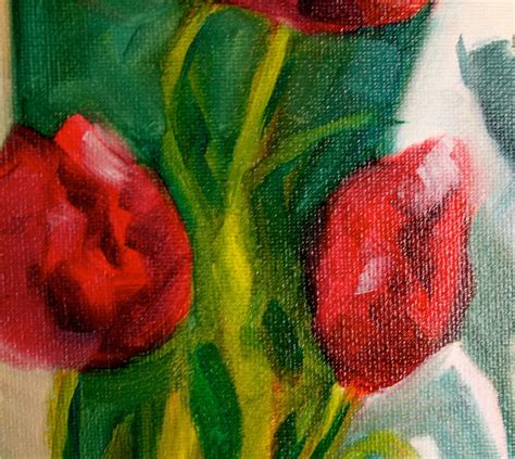 Tulip Painting Oil Painting Original Flower Painting - Etsy