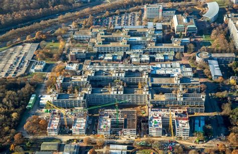 Luftaufnahme D Sseldorf Baustelle Zum Neubau Biowissenschaften Und