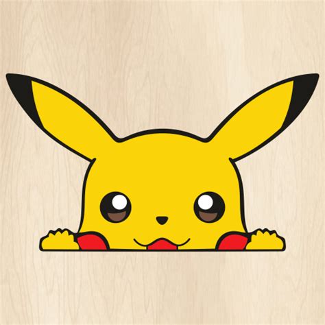 Pikachu Head Svg Cute Pikachu Png Pokemon Pikachu Head Vector Png The