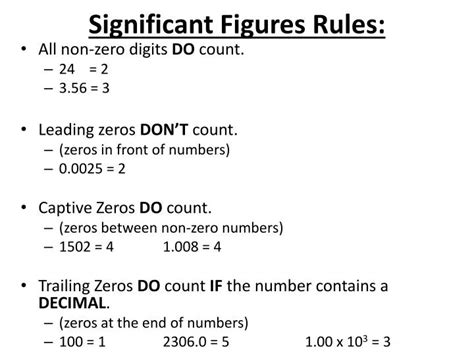 PPT - Significant Figures Rules: PowerPoint Presentation, free download ...