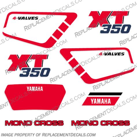 Yamaha Xt Dirtbike Decals Full Kit