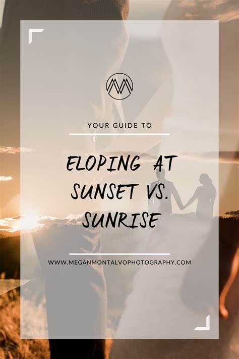 Sunrise Vs Sunset Elopement