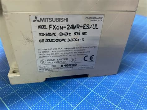 三菱 MITSUBISHI FXON 24MR ES UL PLC 可程式控制器 Yahoo奇摩拍賣