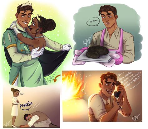 Princess Tiana X Naveen Fanart By Melybutterfly On Deviantart