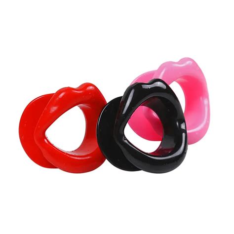 Sexy Lips Rubber Mouth Gag Open Fixation Mouth Stuffed Oral Toys For Women Adult Games Bdsm