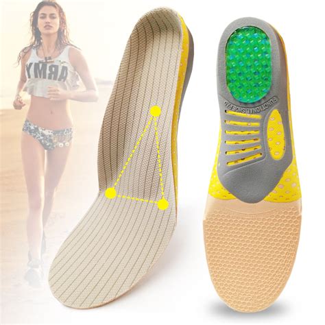 FZANJUN Premium Orthotic Gel Insoles Orthopedic Flat Foot Health Sole