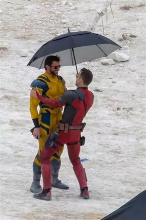 deadpool 3 filming behind the scenes wade wilson, logan howlett ...