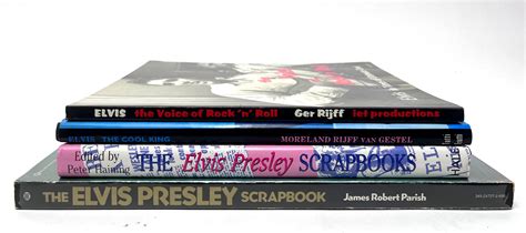 Lot Four Elvis Presley Volumes The Elvis Presley Scrapbook By James