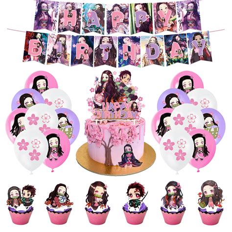 Mua Kimetsu No Yaiba Decoration Birthday Demon Slayer Birthday