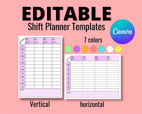 Hourly Nursing Shift Planner 4 Patient Medication And To Do Planner