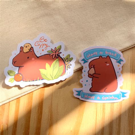 Adesivos Individuais Da Capivara Popo