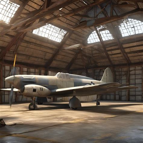 Premium Photo A Weathered Hangar Housing A Collection Of Historic