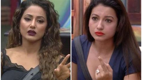 Bigg Boss 11 Hina Khan Bitches About Sakshi Tanwar Gauhar Khan In