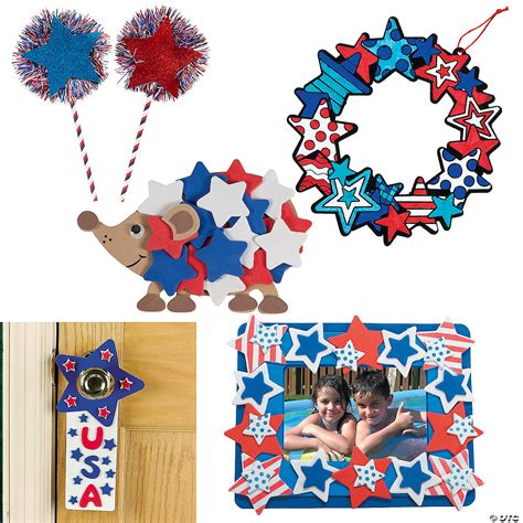 Bulk Patriotic Star Craft Kit Assortment Makes 60