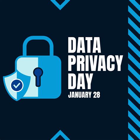 Data Privacy Day January 28 Template For Poster Cover Web Social Media Square Background