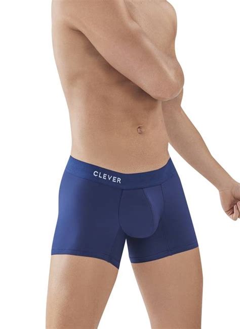 Bokserki M Skie Clever Moda Classic Match Boxer Navy Granatowy