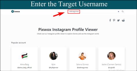 How To Use Pixwox Instagram Profile Viewer