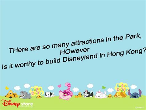 Ppt Ue Presentation Hong Kong Disneyland Powerpoint Presentation