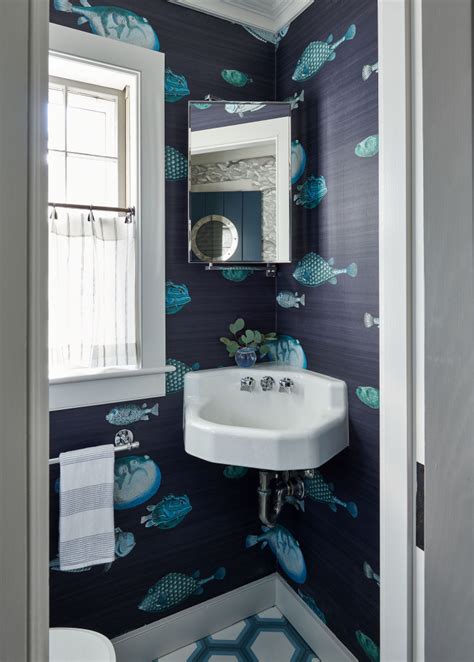 Nantucket Cottage Beach Style Powder Room New York By Antonino