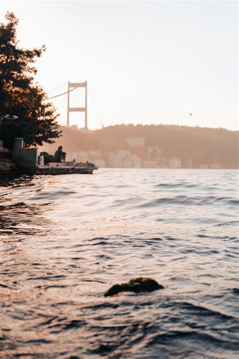 Bosphorus Strait and the Bosphorus Bridge in Distance · Free Stock Photo