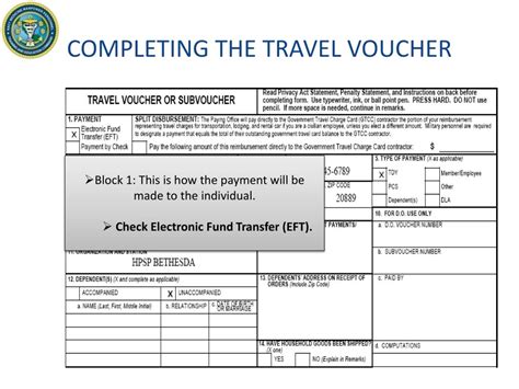 Ppt Guide To Completing The Travel Voucher Dd Form 1351 2 Updated