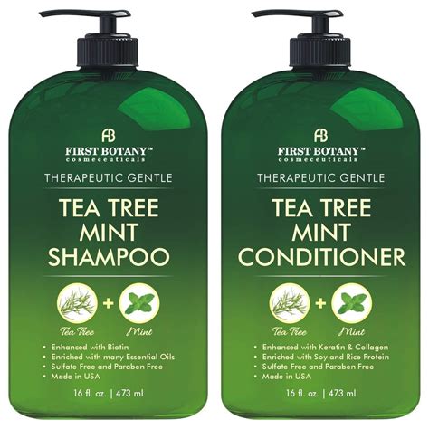 Tea Tree Mint Shampoo And Conditioner This Set Contains Pure Tea Tre First Botany