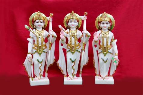 Painted Hindu Ram Darbar Marble Statue For Worship At Rs 35000 In Jaipur