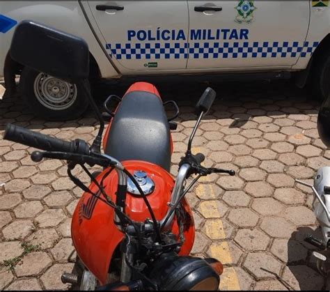 Motocicleta Furtada Em Ji Paran Localizada Em Nova Colina