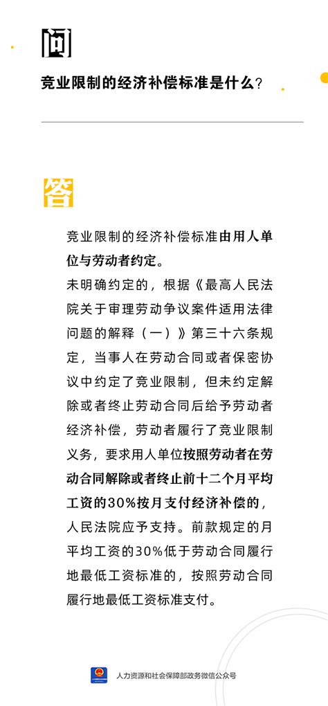 【人社日课·5月19日】竞业限制的经济补偿标准是什么？ 求职必读 永就业