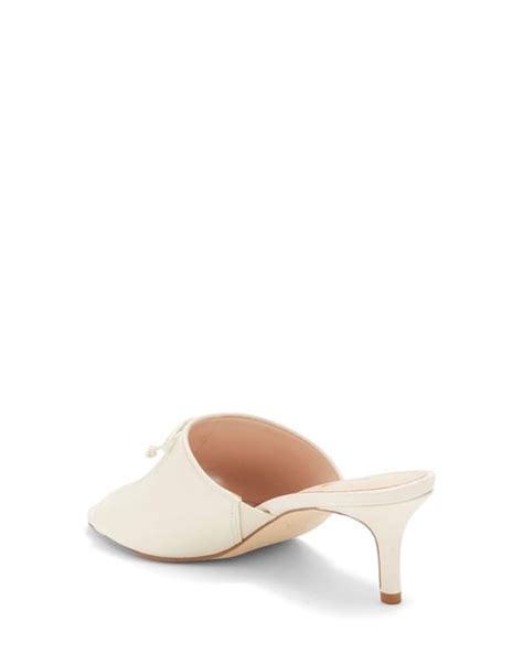 Kate Spade Stassi Bow Mule In White Lyst