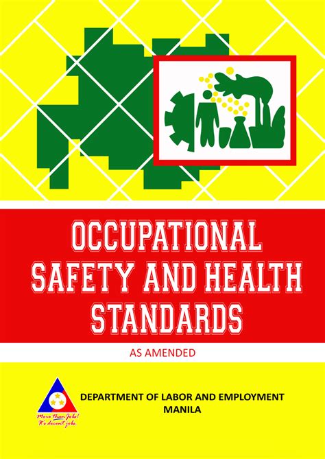 Occupational Safety And Health Standards By Department Of Labor And Employment Goodreads