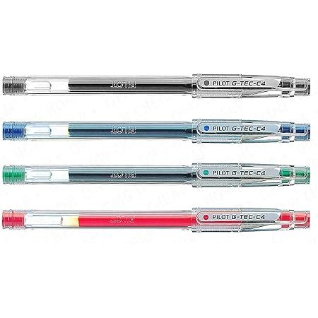 Pilot Lot De 4 Stylos Gel Roller G Tec C4 Stylo Gel Roller Noir